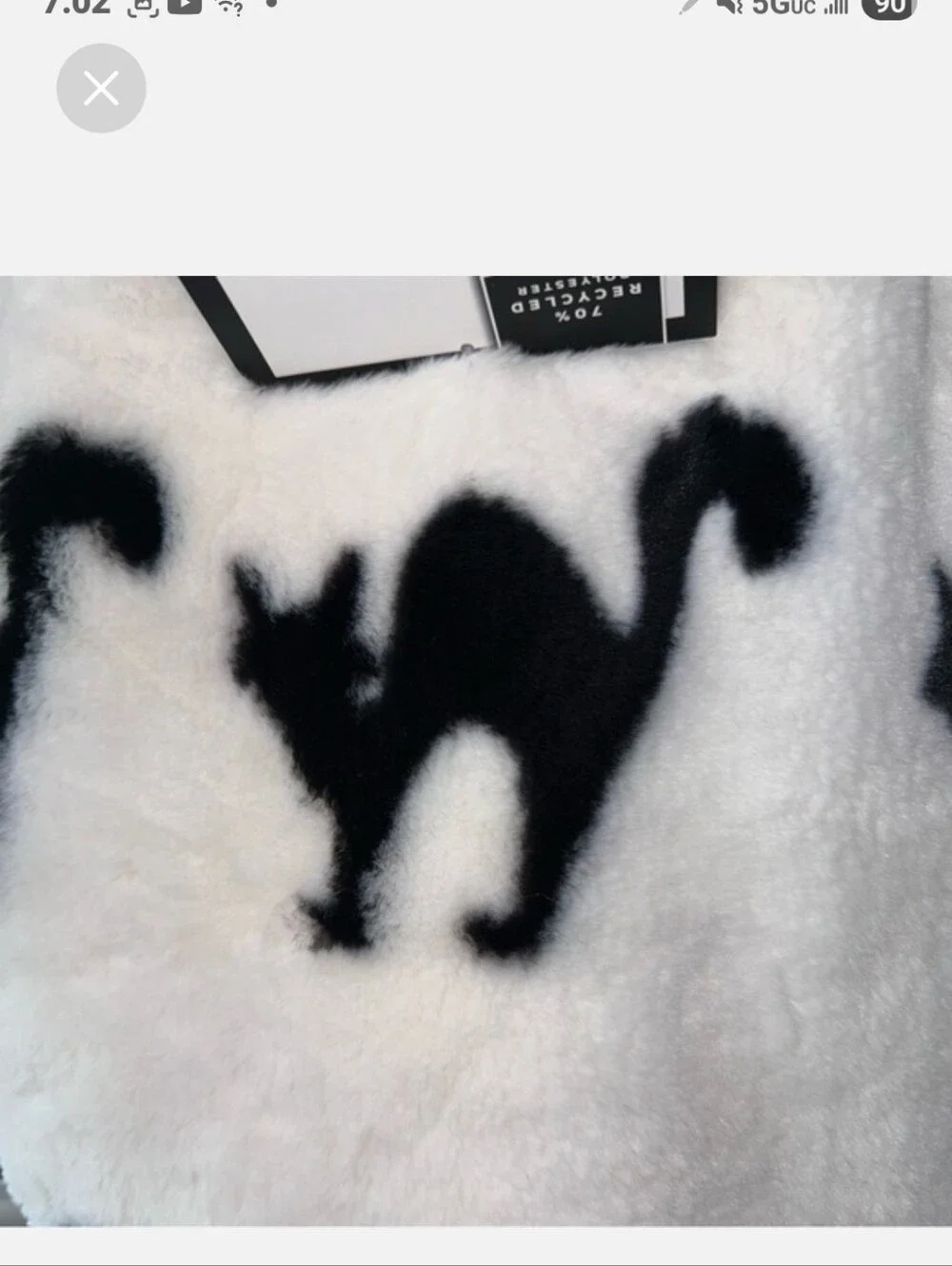 ✨️NWT Storehouse Halloween Scaredy Cat 🐈‍⬛️Faux Fur Soft Throw